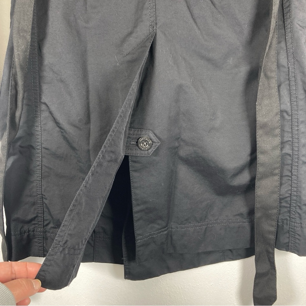 Martin + Osa Belted Double Breasted Trench Raincoat Black Size S Pockets - Picture 5 of 16